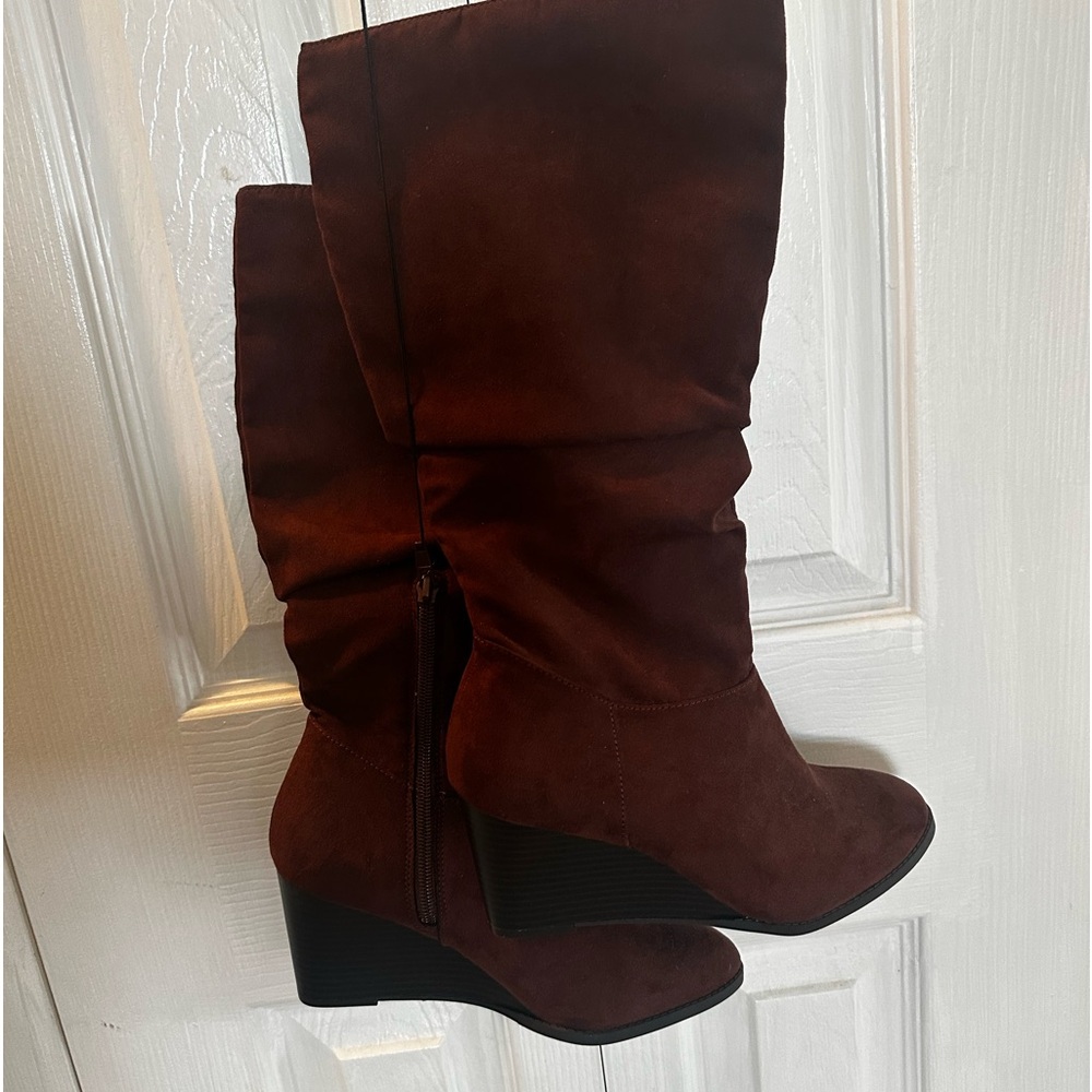 Brown Suede Boots